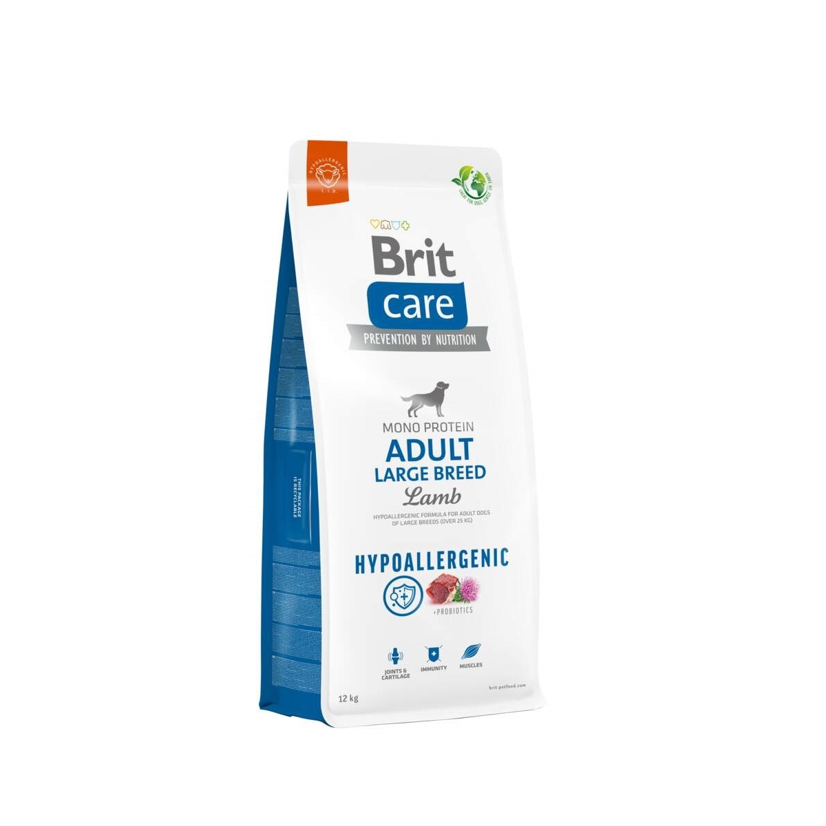 Brit Care Adult sausas maistas dideliems šunims, eriena/ryžiai, 12kg - 