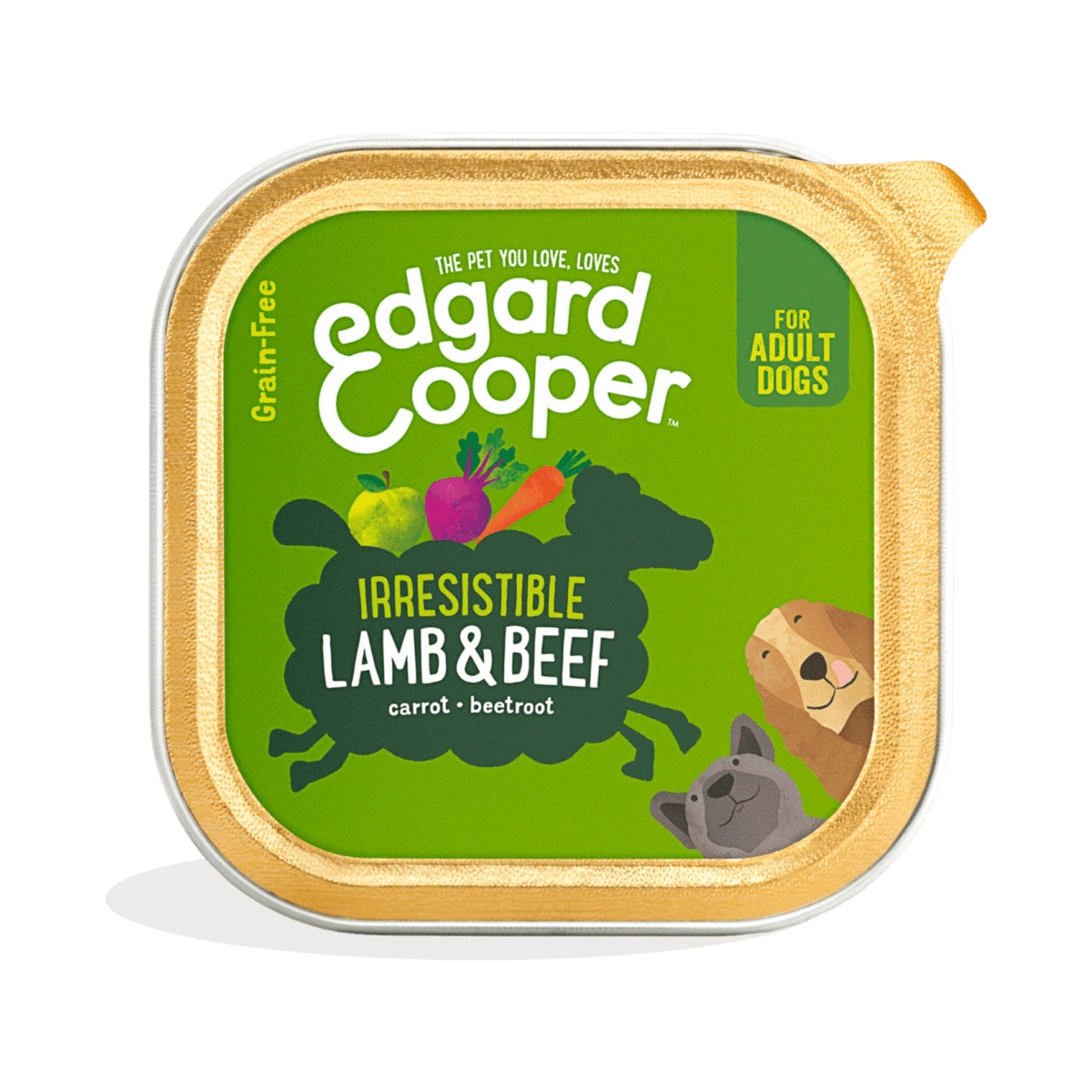 Edgard Cooper konservai šunims su ėriena ir jautiena, 150 g -  1