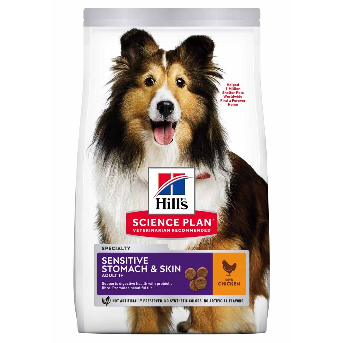 Hill's Science Plan Sensitive Stomach&Skin maistas šunims,  2,5kg -  1