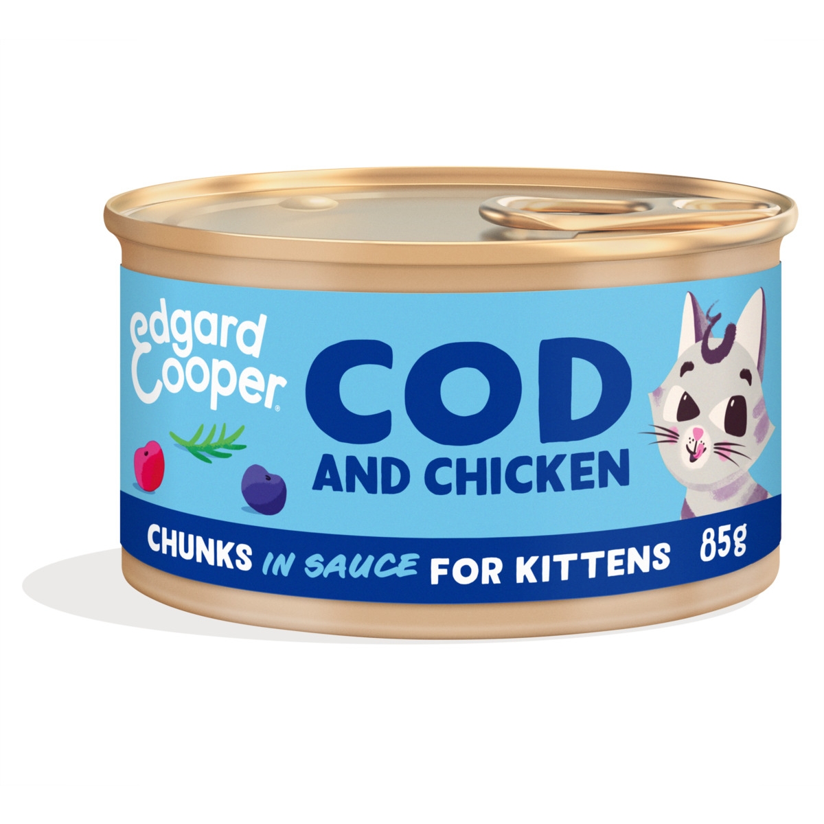 Edgard Cooper konservai kačiukams su menke ir vištiena, 85g - 