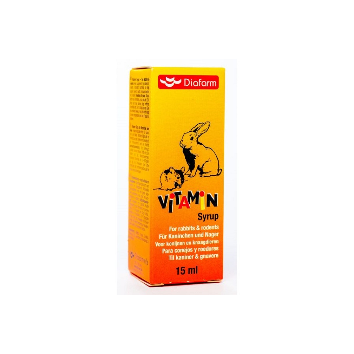 Diafarm vitaminų sirupas triušiams ir graužikams, 15 ml - 