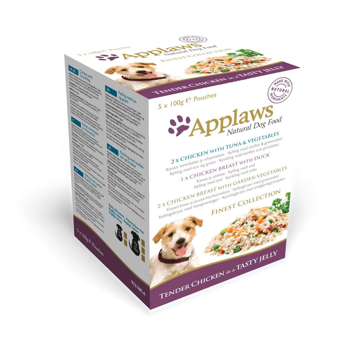 Applaws įvairių skonių konservų rinkinys šunims, 5x100g