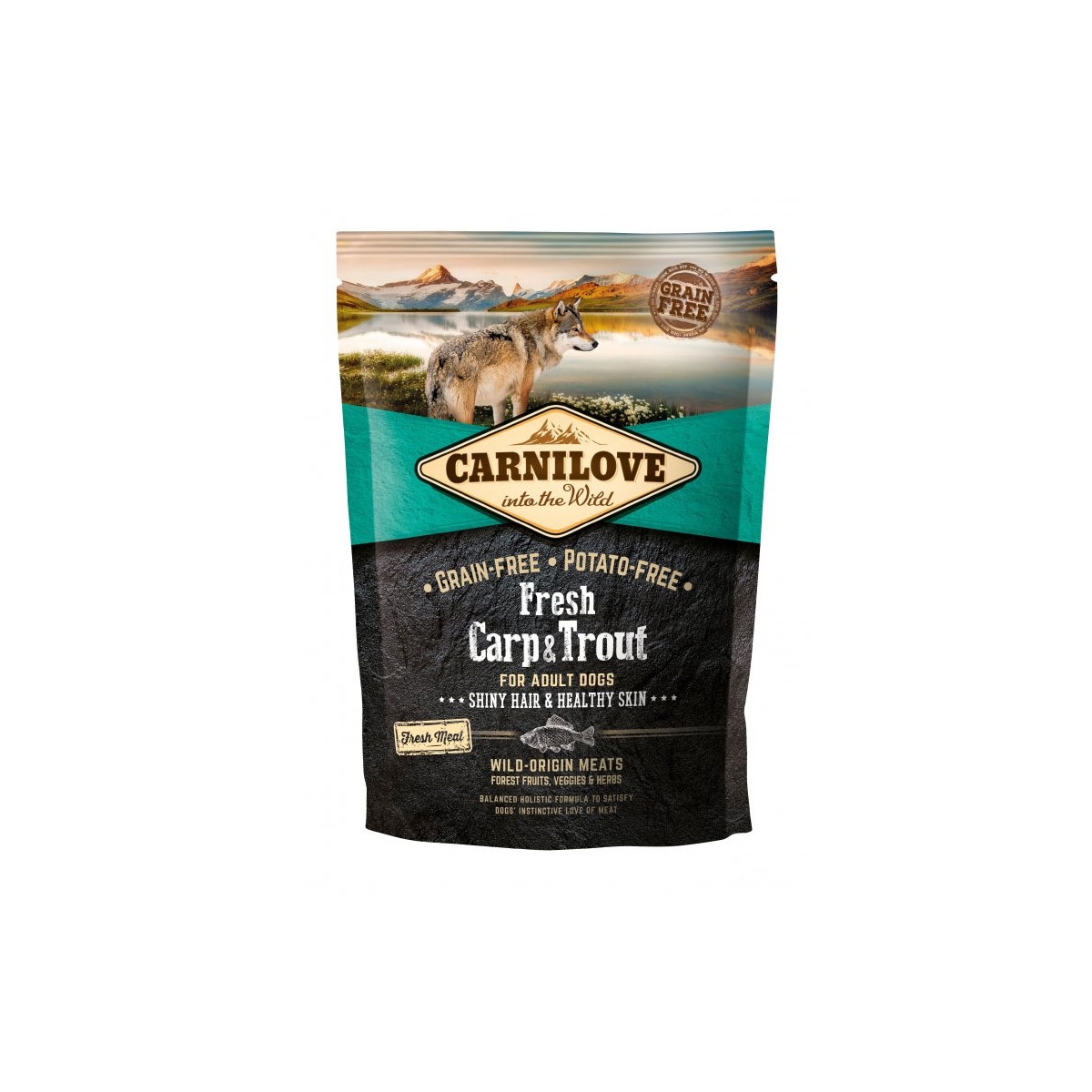 Carnilove sausas maistas šunims su karpiu ir upėtakiu, 1,5 kg - 