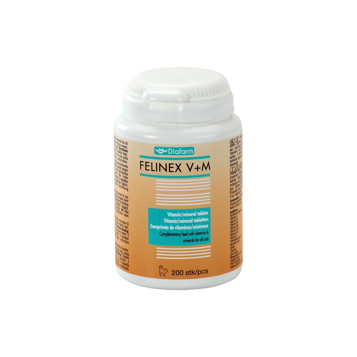Diafarm Felinex vitaminai katėms 200vnt - 