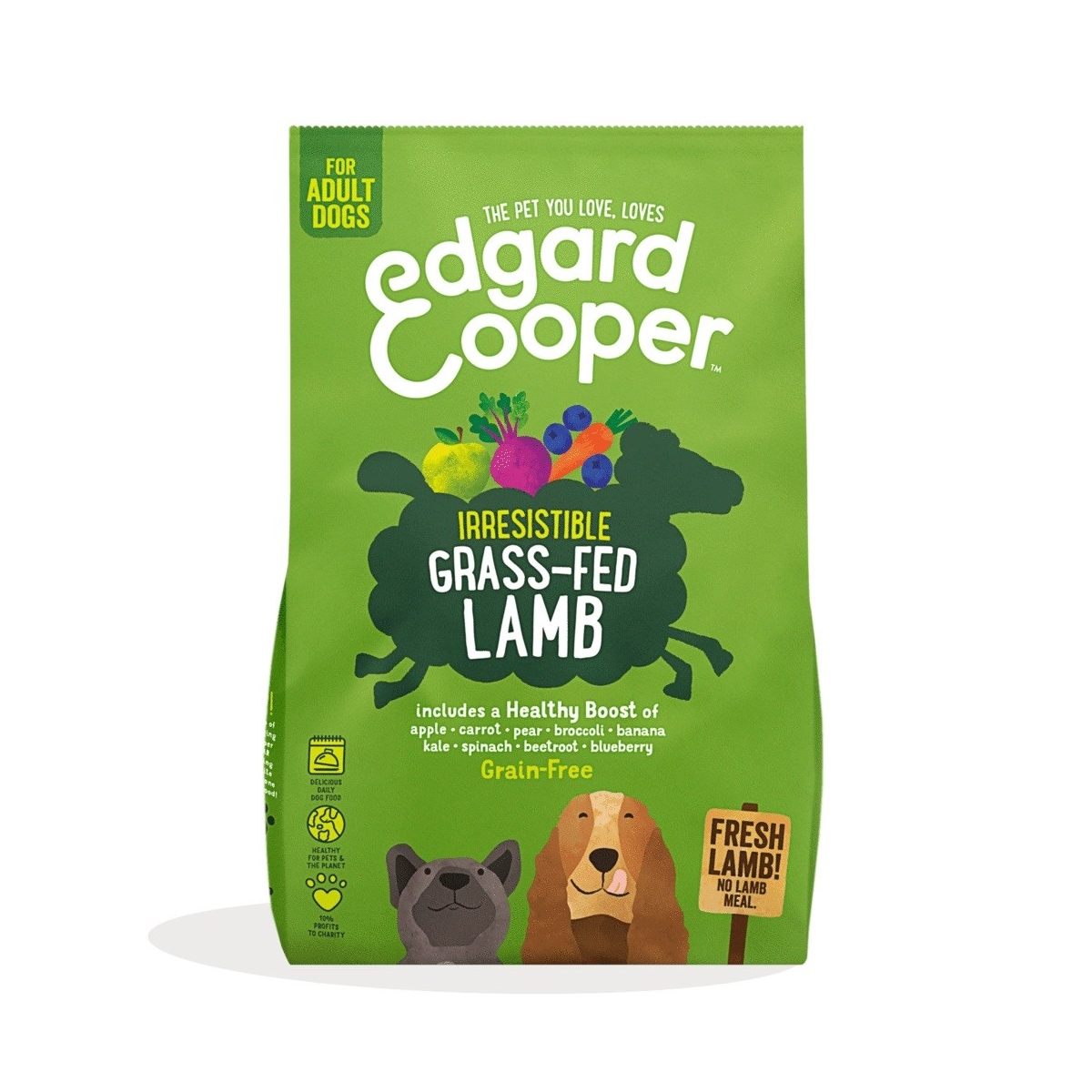 Edgard Cooper maistas šunims su ėriena, 700g -  1