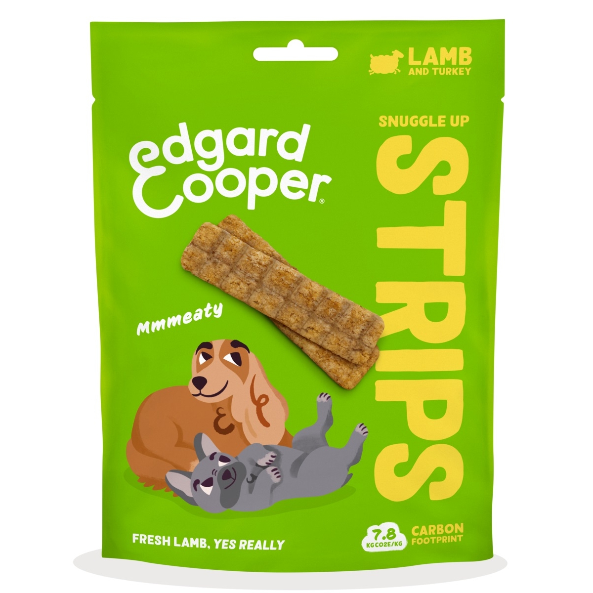 Edgard Cooper mėsos juostelės šunims, su kalakutiena ir ėriena, 75g -  1
