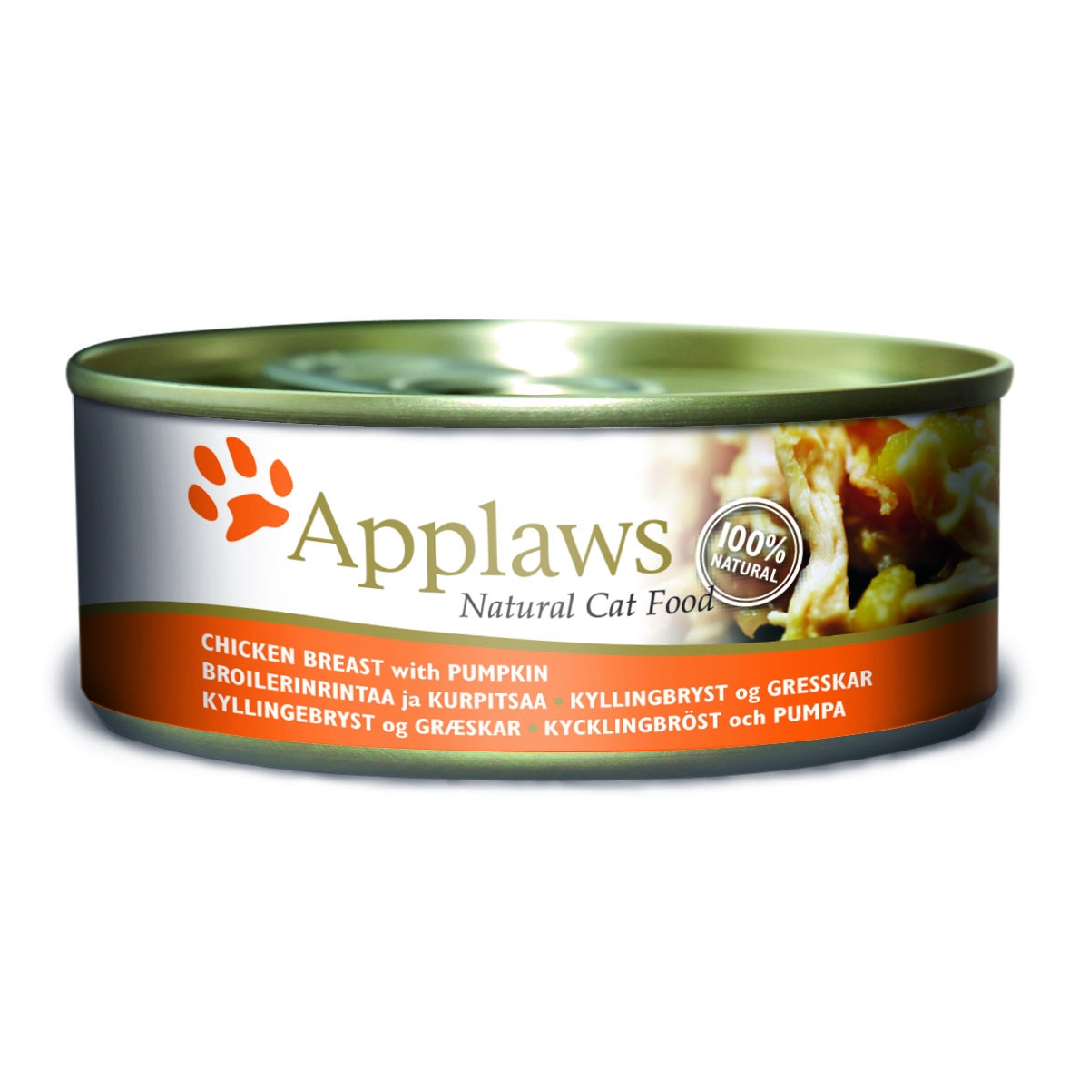 Applaws vištienos konservai katėms su moliūgu, 156 g - 
