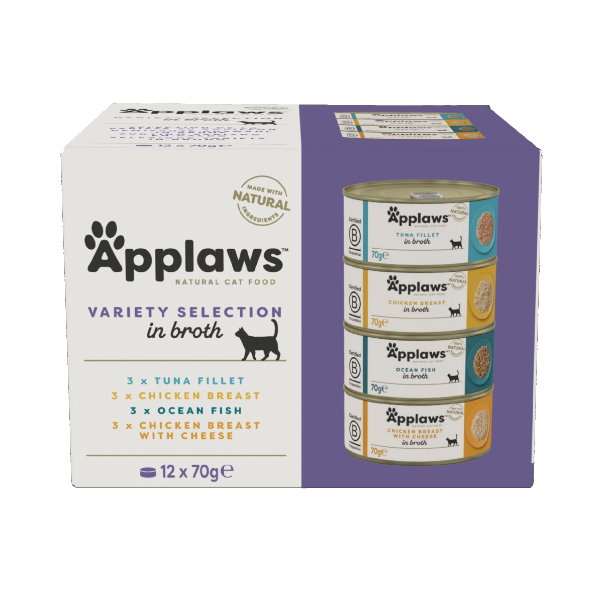 Applaws Supreme konservai katėms, 12 x 70 g - 