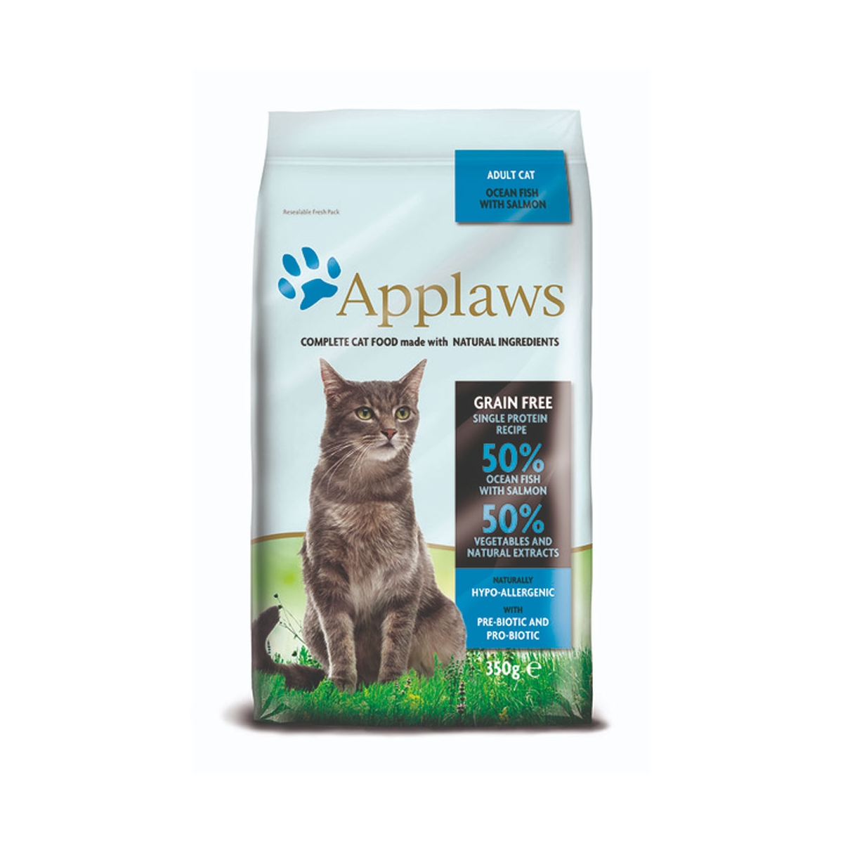 Applaws Adult Cat sausas maistas katėms su lašiša, 350 g