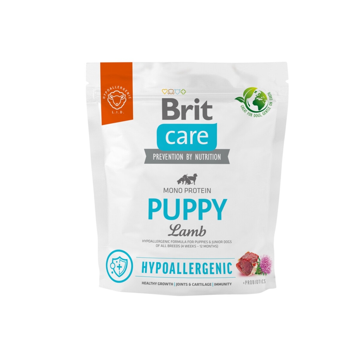 Brit Care Puppy sausas maistas šuniukams su ėriena/ryžiais, 1 kg - 