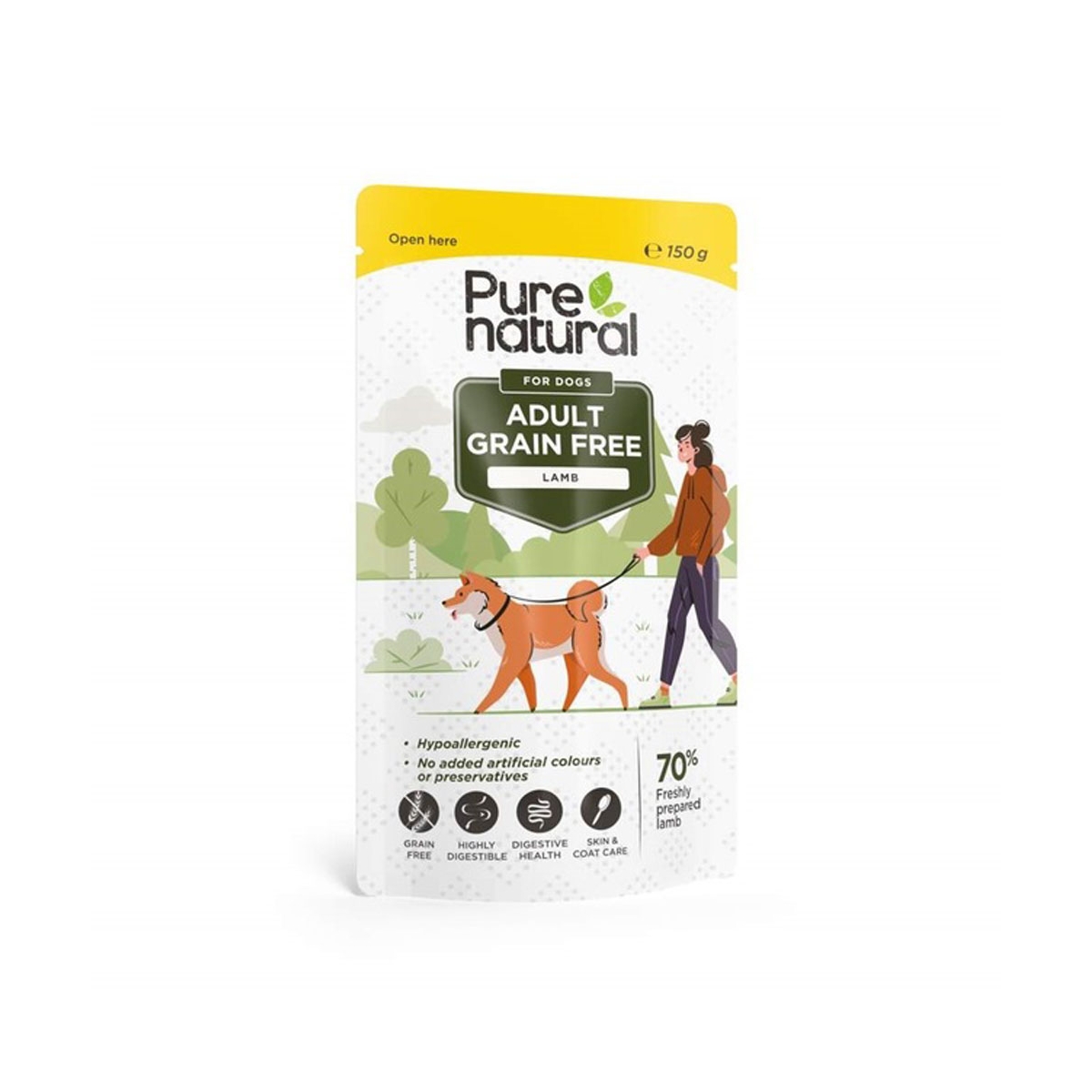 Purenatural konservai šunims su ėriena, 150 g -  1