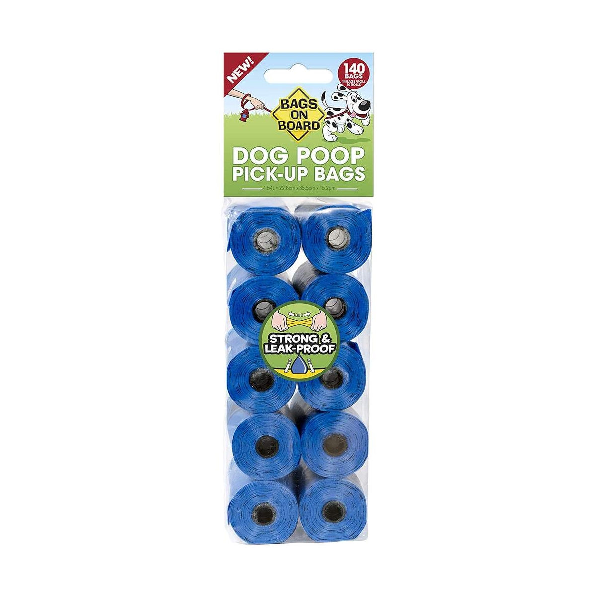 BOB EKSKREMENTŲ MAIŠELIAI, MĖLYNOS SPALVOS, 10 x 14 VNT - 