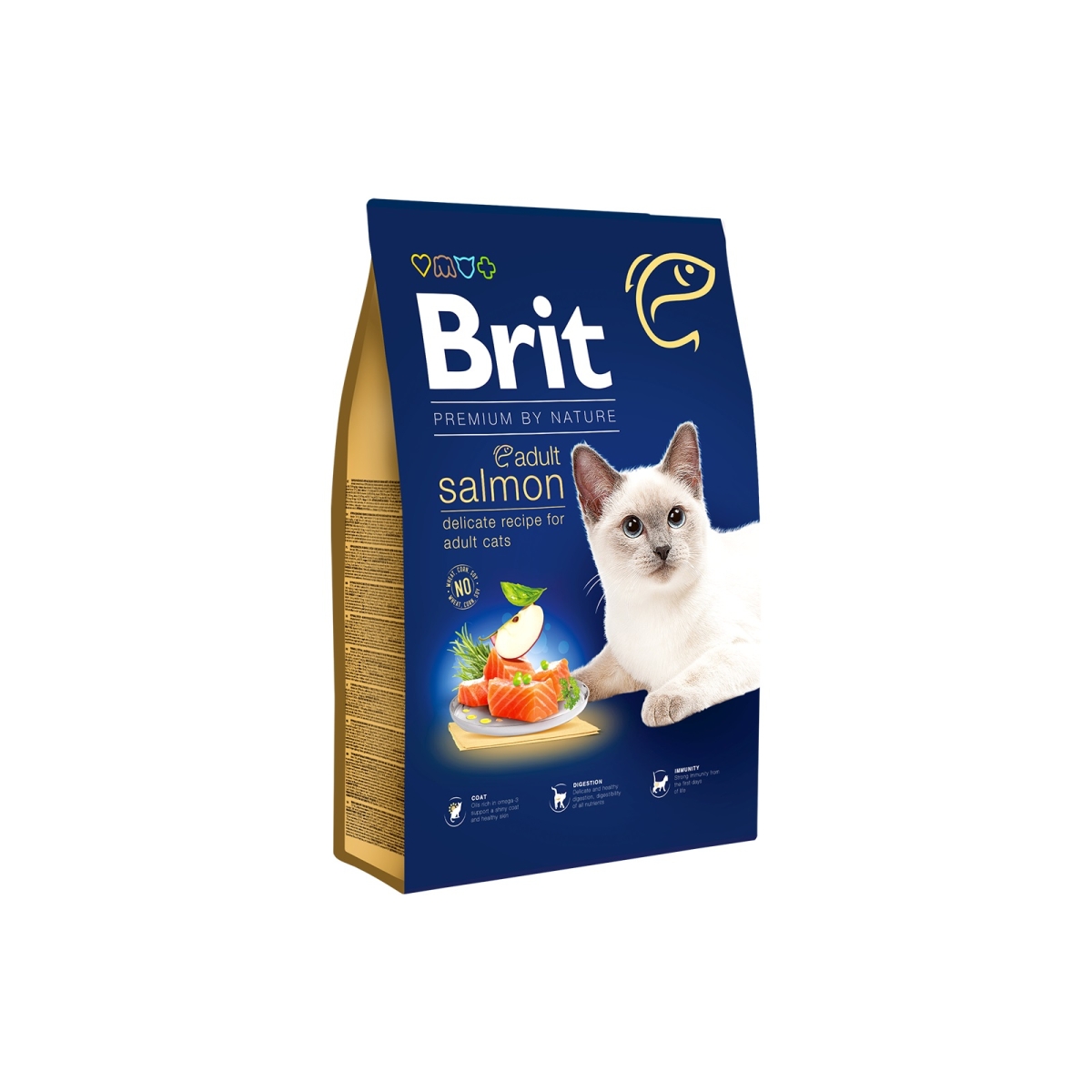 Brit Premium sausas maistas katėms, lašiš. 300g - 