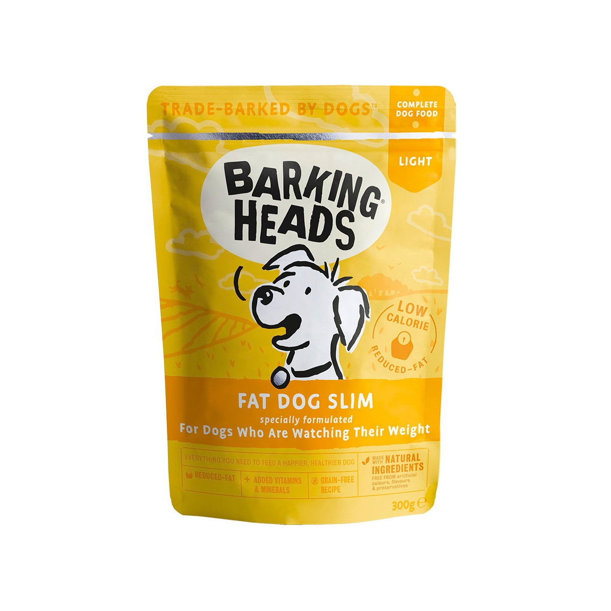 Barking Heads Fat Dog Slim vištienos konservai šunims su višt., 300g
