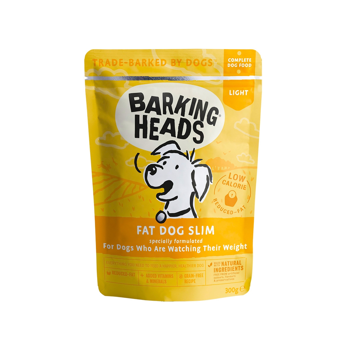 Barking Heads Fat Dog Slim vištienos konservai šunims su višt., 300g -  1