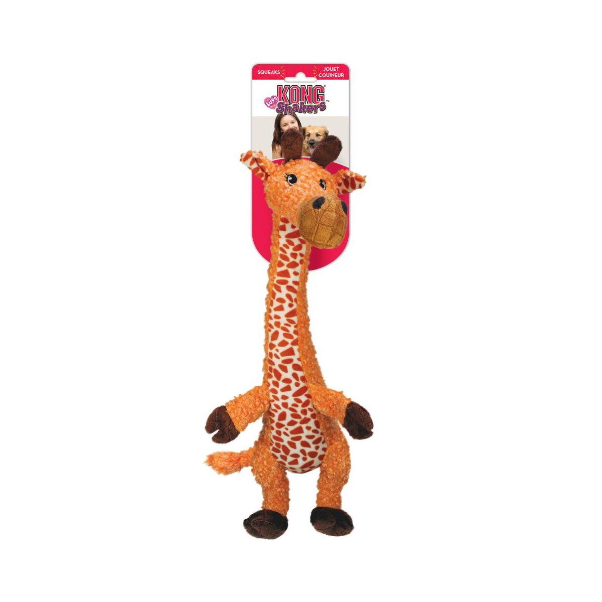 KONG Shakers Luvs žaislas šunims – žirafa, 45 cm - 