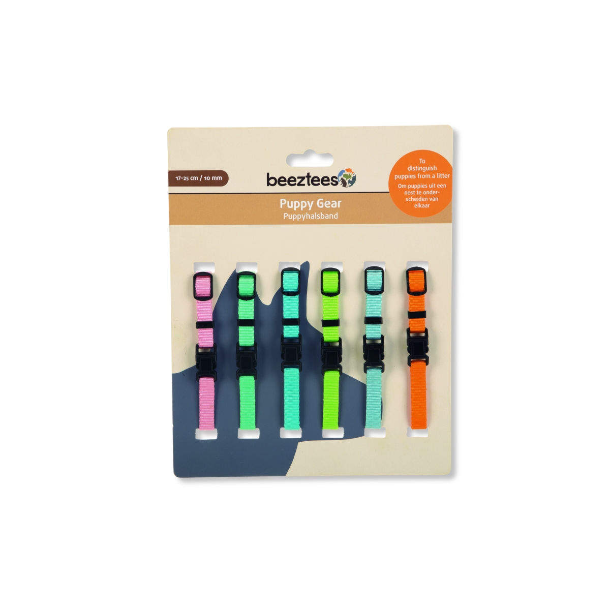 Beeztees antkakliai šuniukams, 17-25cm, 6 vnt. - 