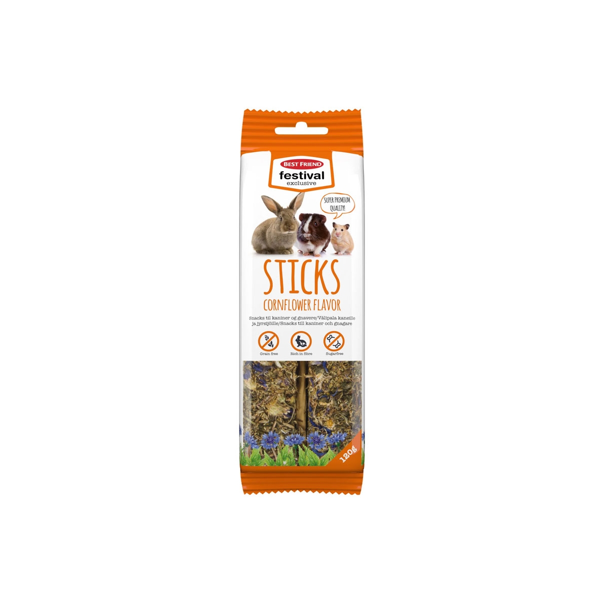 Best Friend Festival Exclusive Sticks skanėstas graužikams, 120 g - 