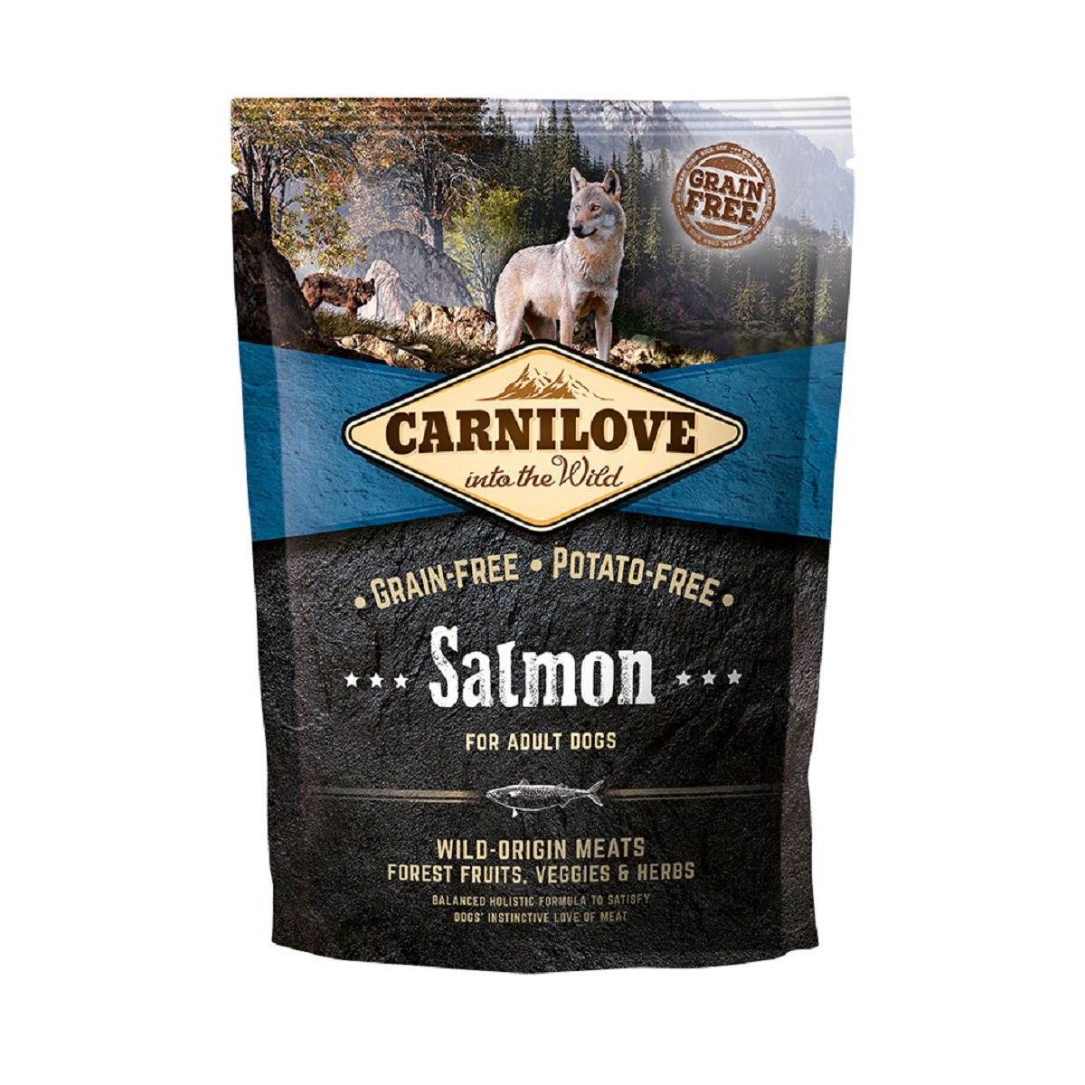 Carnilove sausas maistas šunims, su lašiša, 1,5 kg - 
