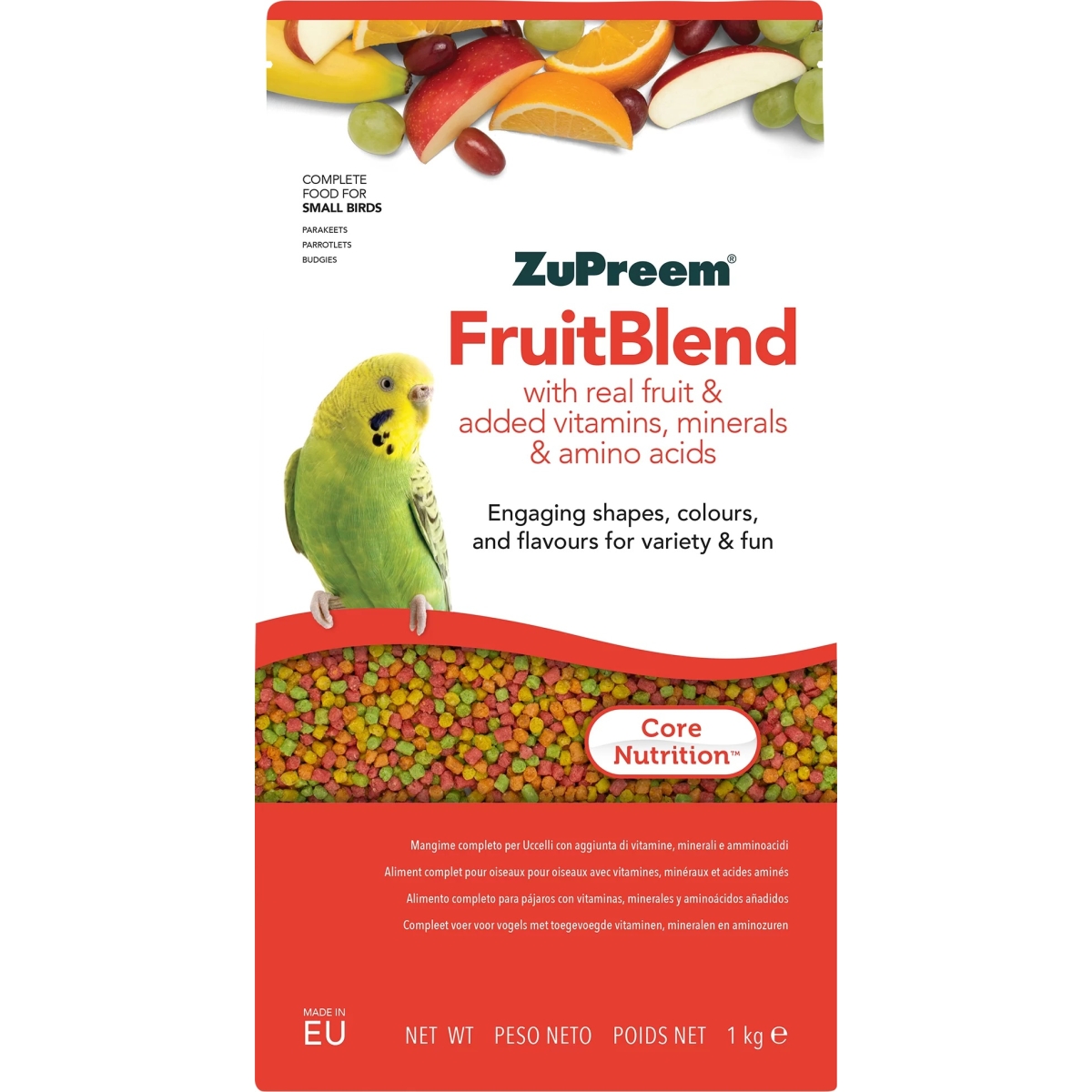 Zupreem FruitBlend granulės paukščiams, 1 kg - 