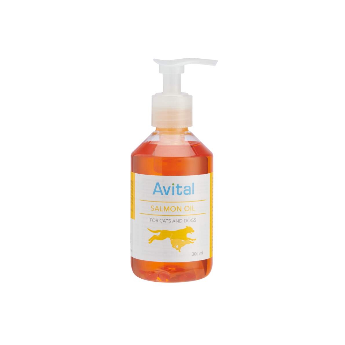 Avital 100 % norvegiškas lašišų aliejus šunims ir katėms, 300ml - 