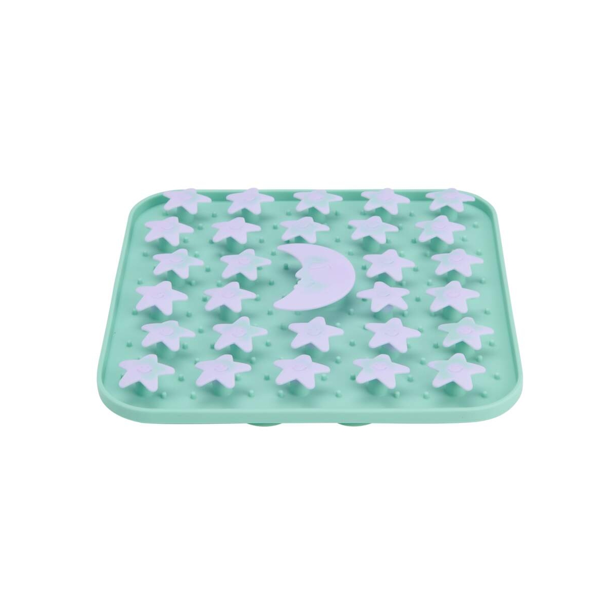 Little & Bigger MoonMan 3D lėto valgymo dubenėlis, turkio spalvos - 