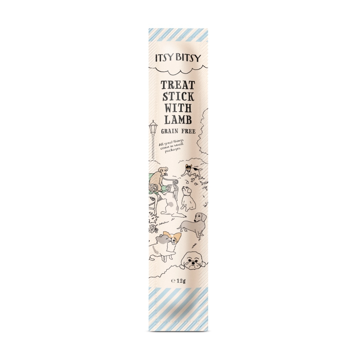 ItsyBitsy mėsos lazdelė šunims – su ėriena, 12g - 