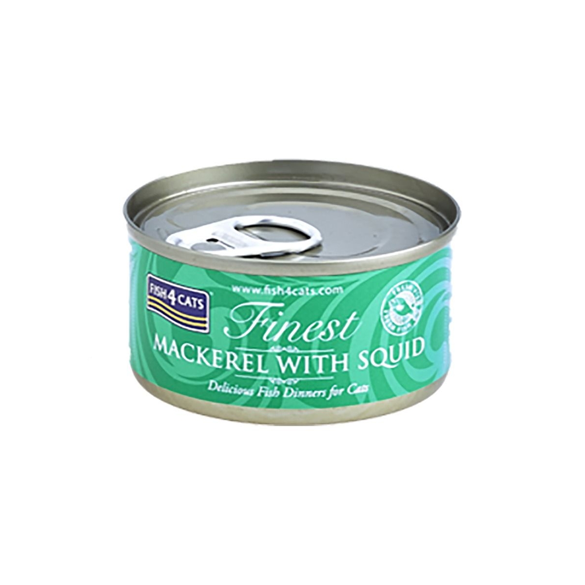 Fish4Cats konservai su skumbre ir kalmarais 70g - 