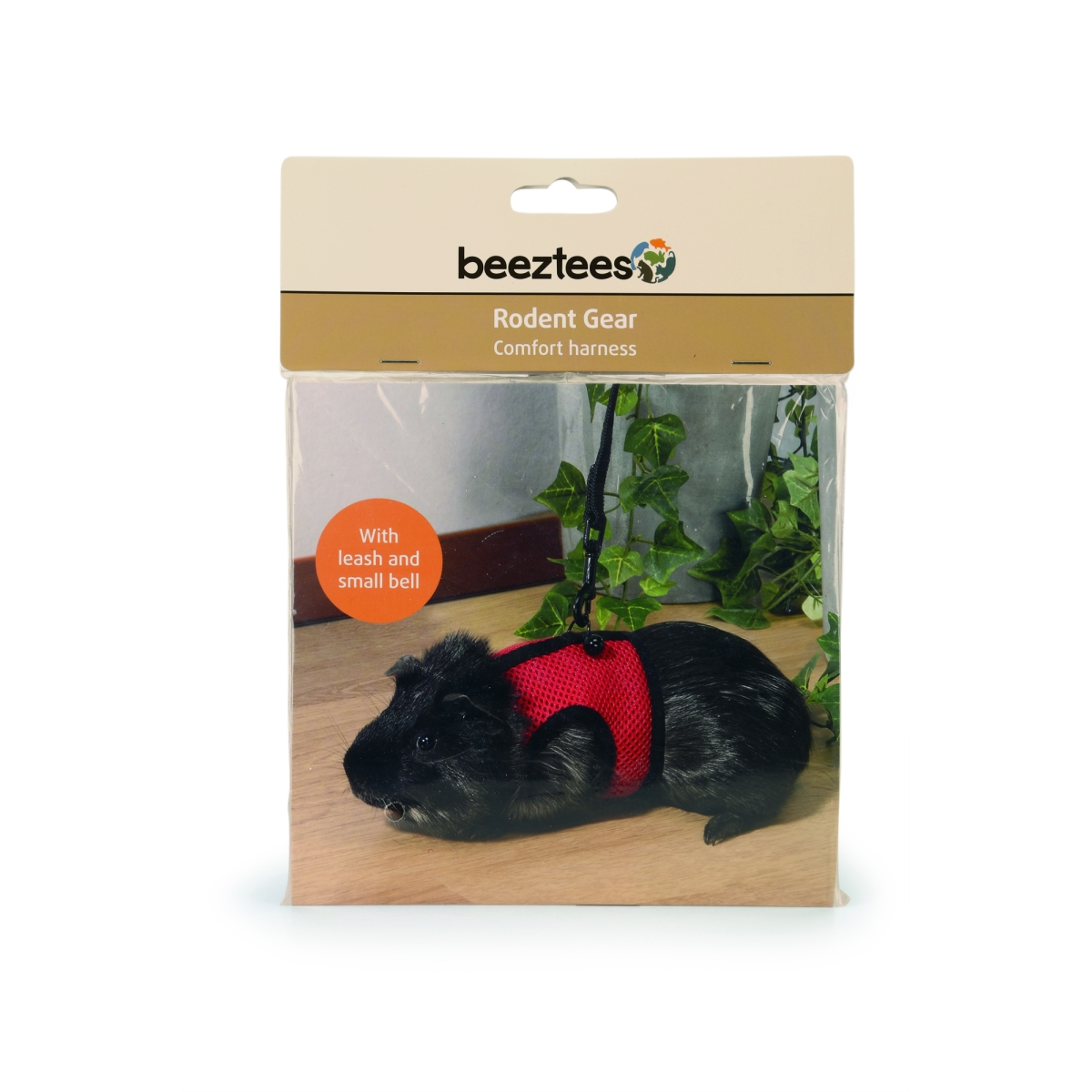 Beeztees Comfort petnešos graužikams, L, raudonos - 