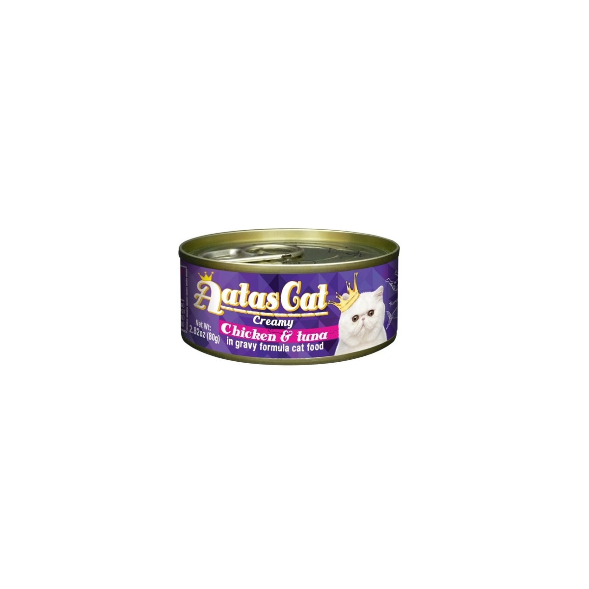 Aatas kačių konservai creamychicken&tuna80gr - 