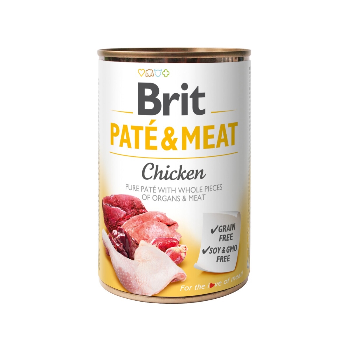 Brit Care Pate&Meat konservai šunims su vištiena, 400g - 