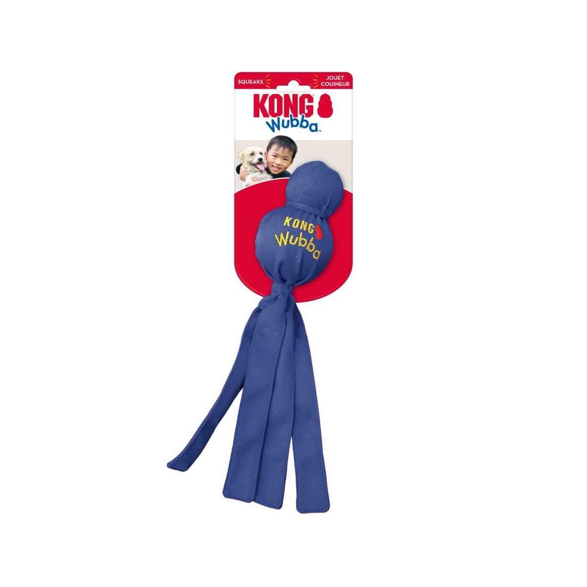 KONG Wubba žaislas šunims, L dydis, 9,5 × 33 cm - 