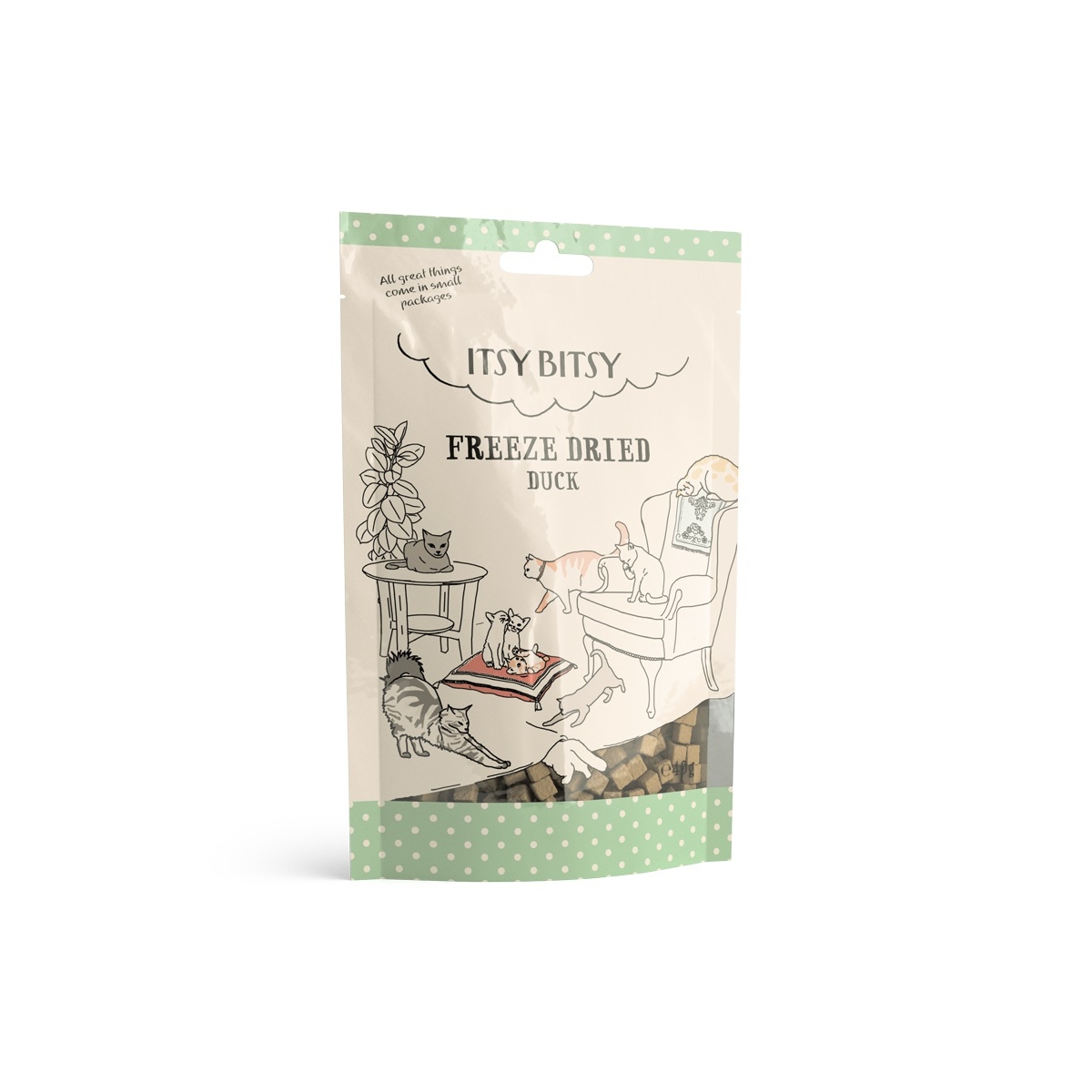 ItsyBitsy liofilizuotas skanėstas katėms, su antiena, 40g - 