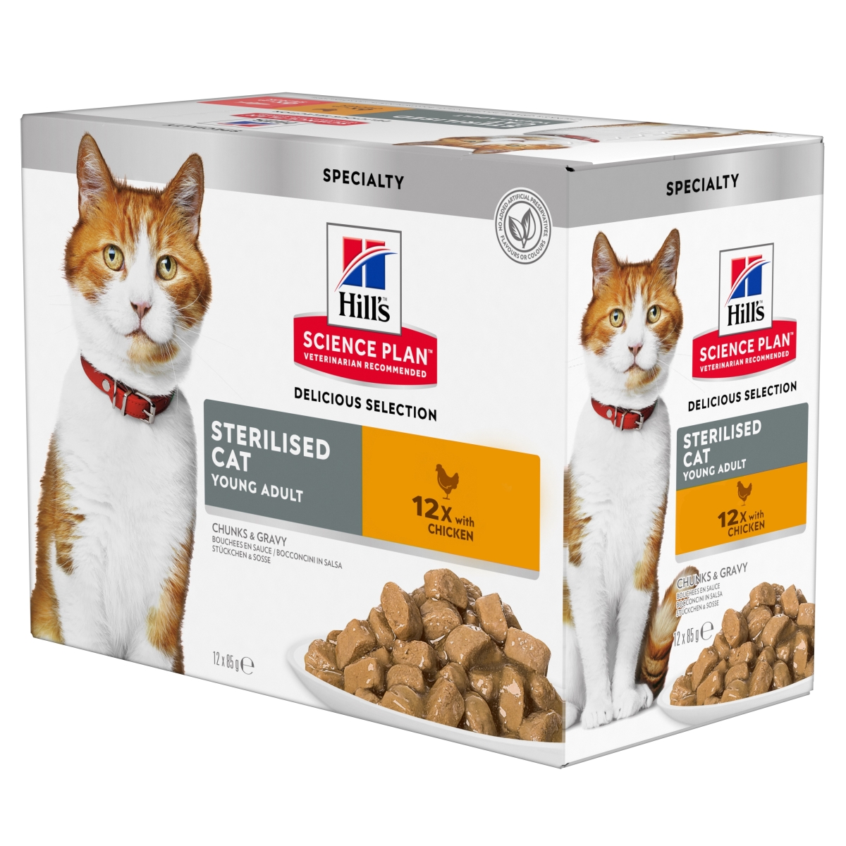 Hill's Science Plan konservai sterilizuotoms jaunoms katėms, 12x85g - 