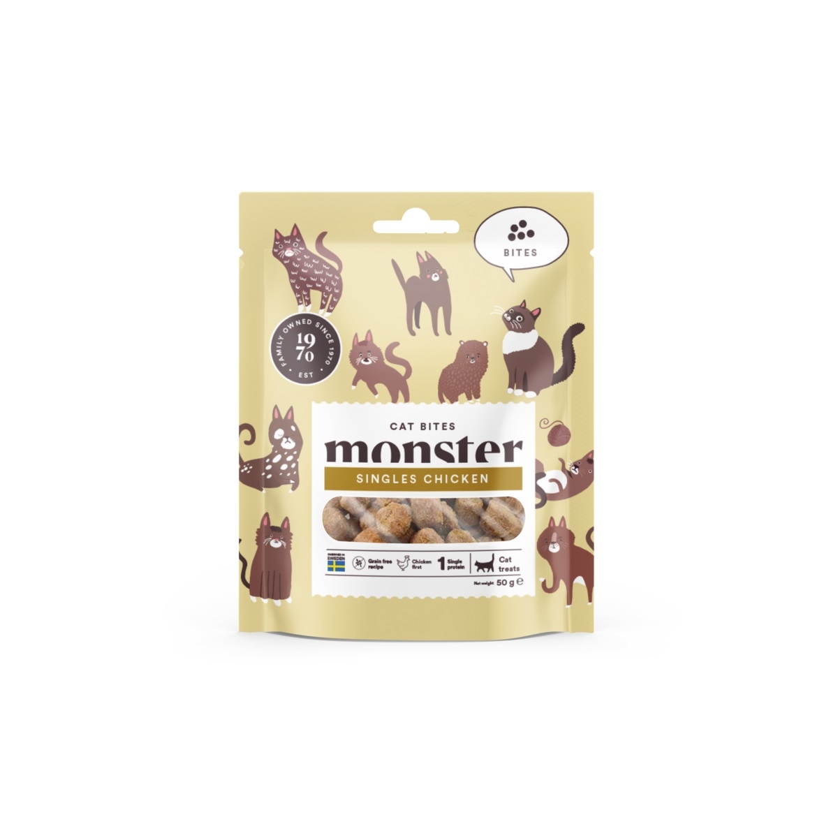 MONSTER CAT BITES KASSI MAIUS KANA 50G* - 