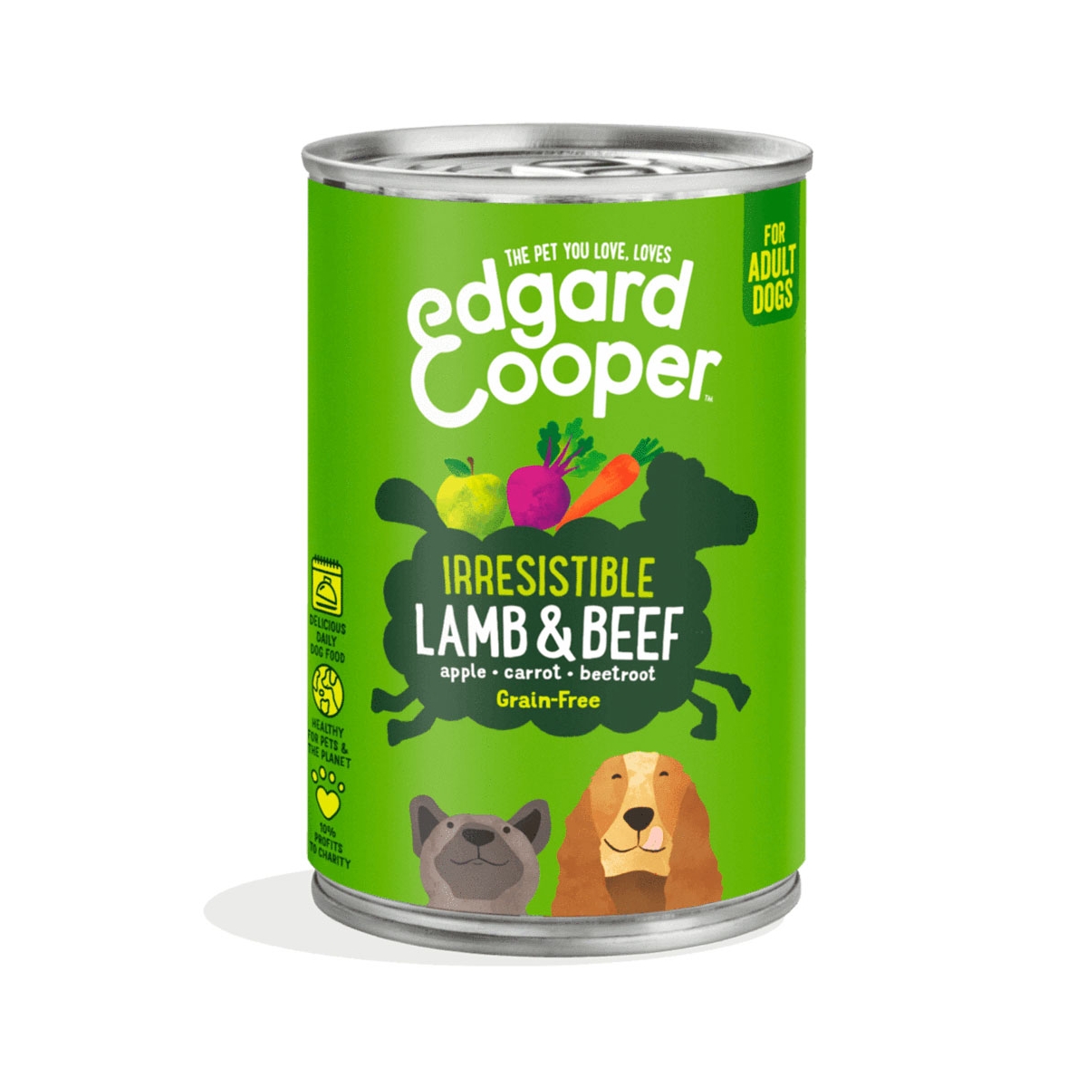 Edgard Cooper konservai šunims su ėriena/jaut, 400g -  1