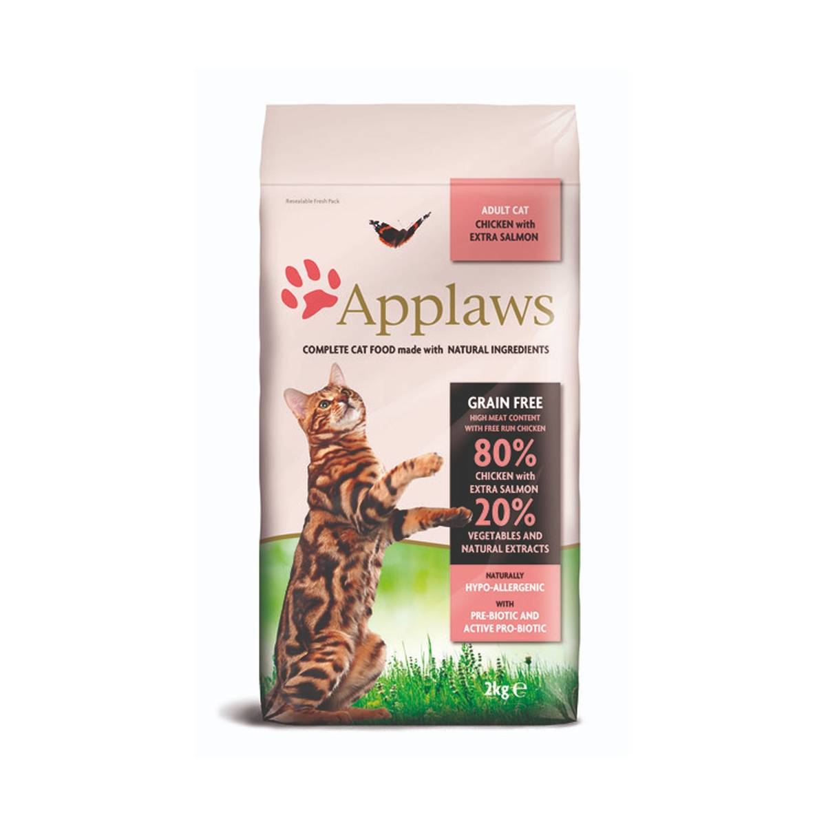 Applaws Adult Cat sausas maistas katėms su vištiena ir lašiša, 2 kg