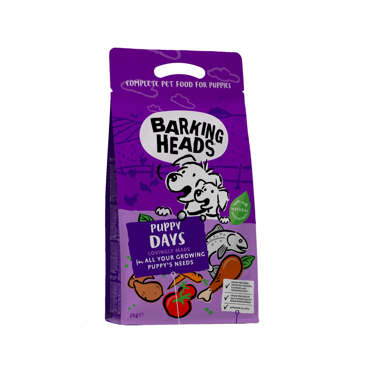 Barking Heads Puppy Days sausas maistas šuniukams, 2 kg