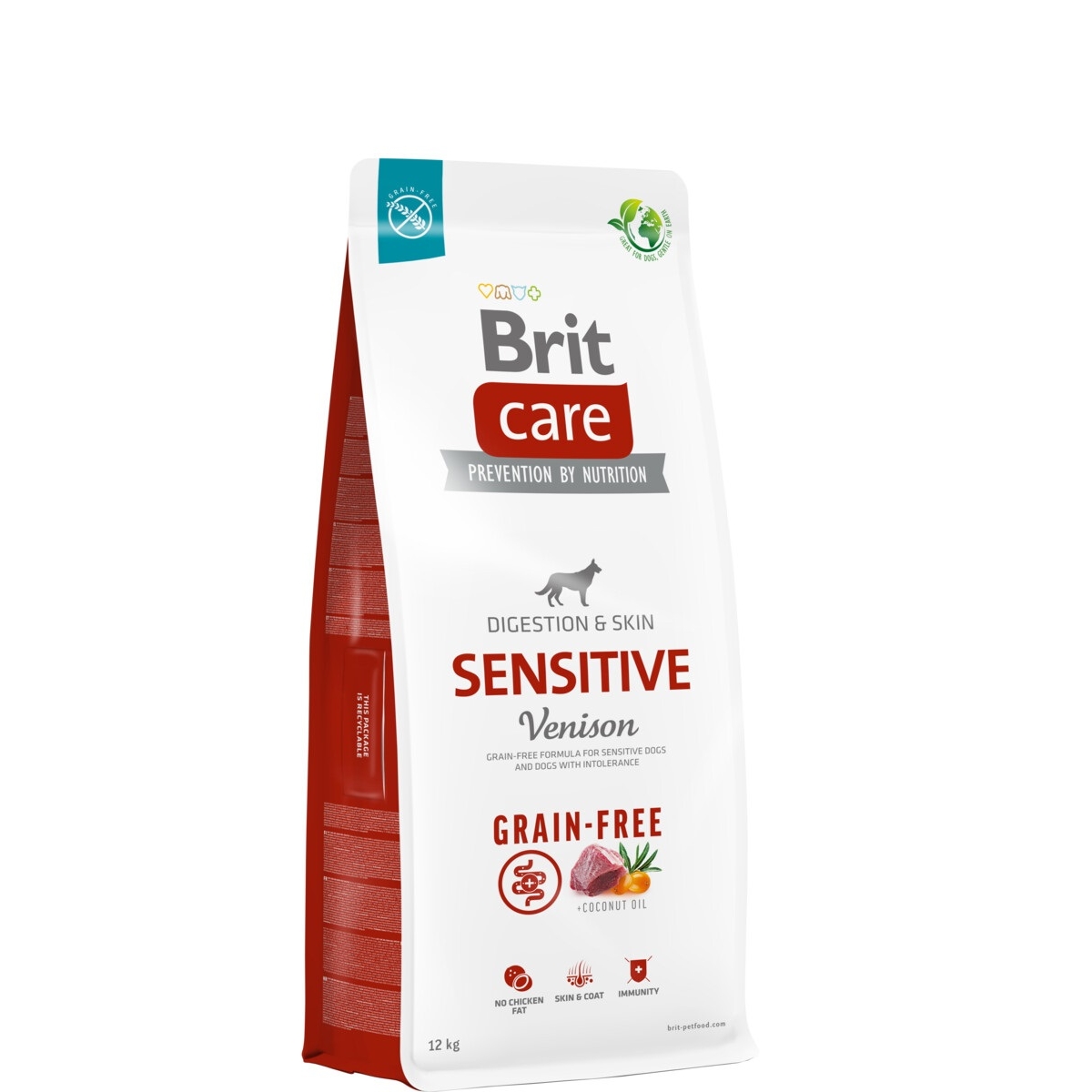 Brit Care Grain-free Sensitive maistas šunims su elniena, 12 kg - 