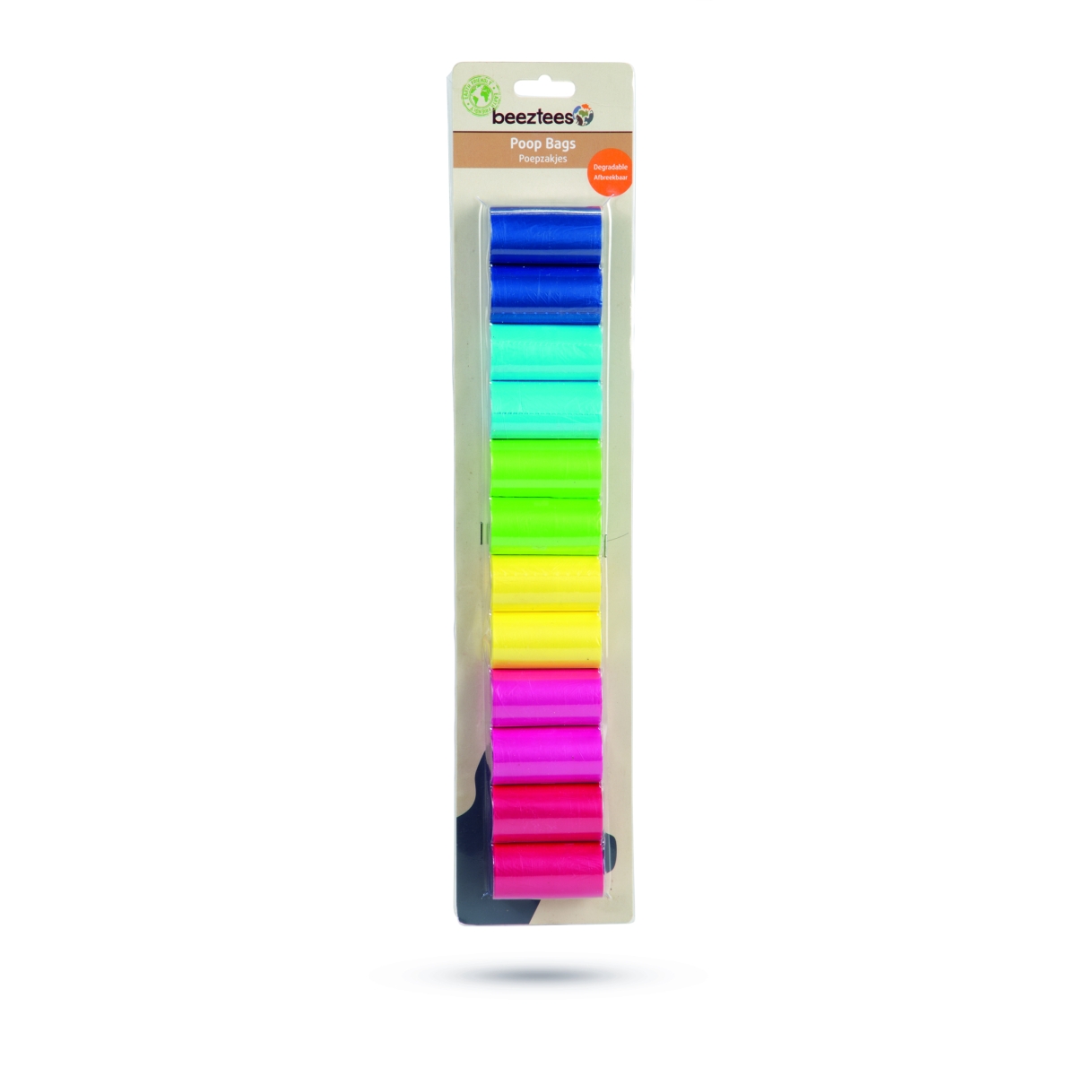 Beeztees Rainbow suyrantys higieniniai maišeliai, 12vnt. - 