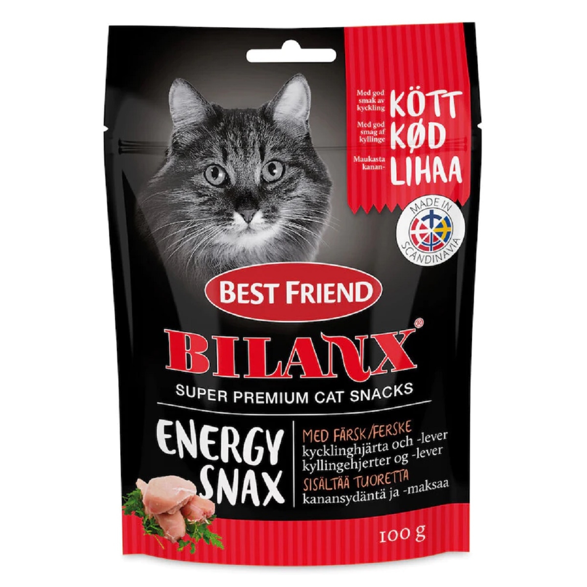Best Friend Bilanx Energy kačių maistas su vištiena, 100 g - 