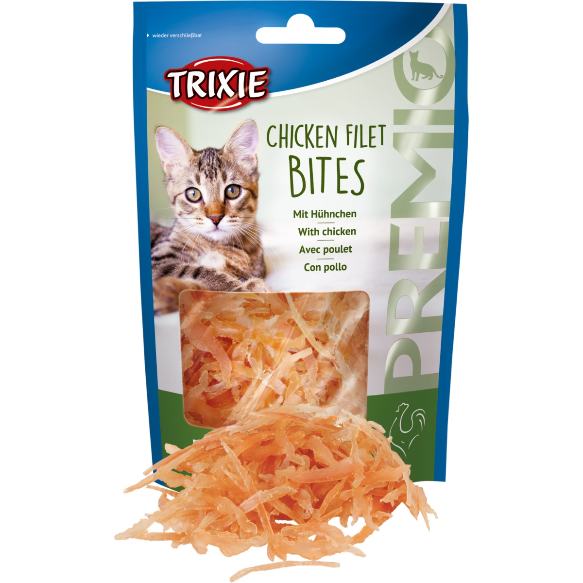 Trixie „Premio“ vištienos juostelės katėms, 50g - 