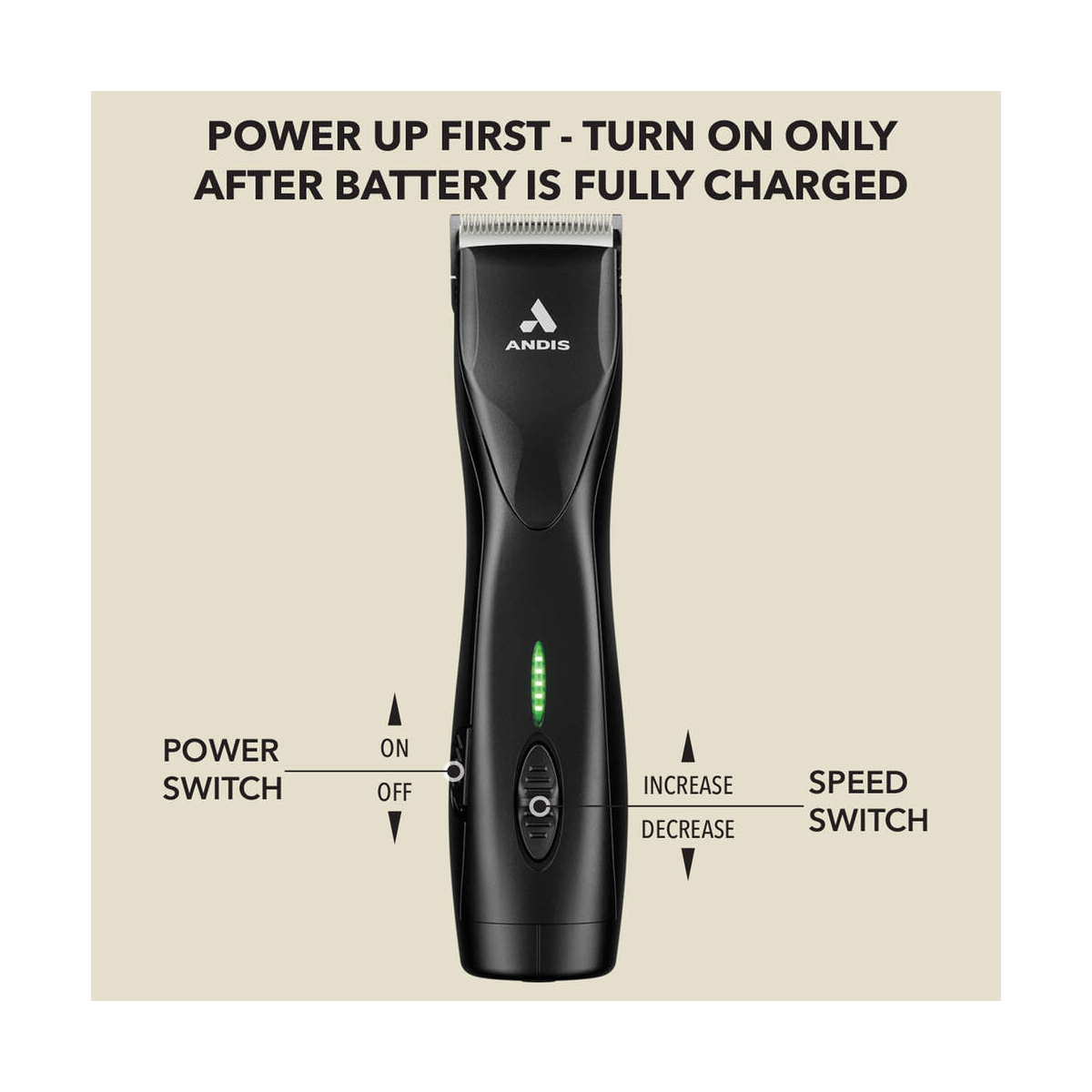 Andis Pulse ZR II Vet Pack profesionalus trimeris šunims, 22,8 cm - 