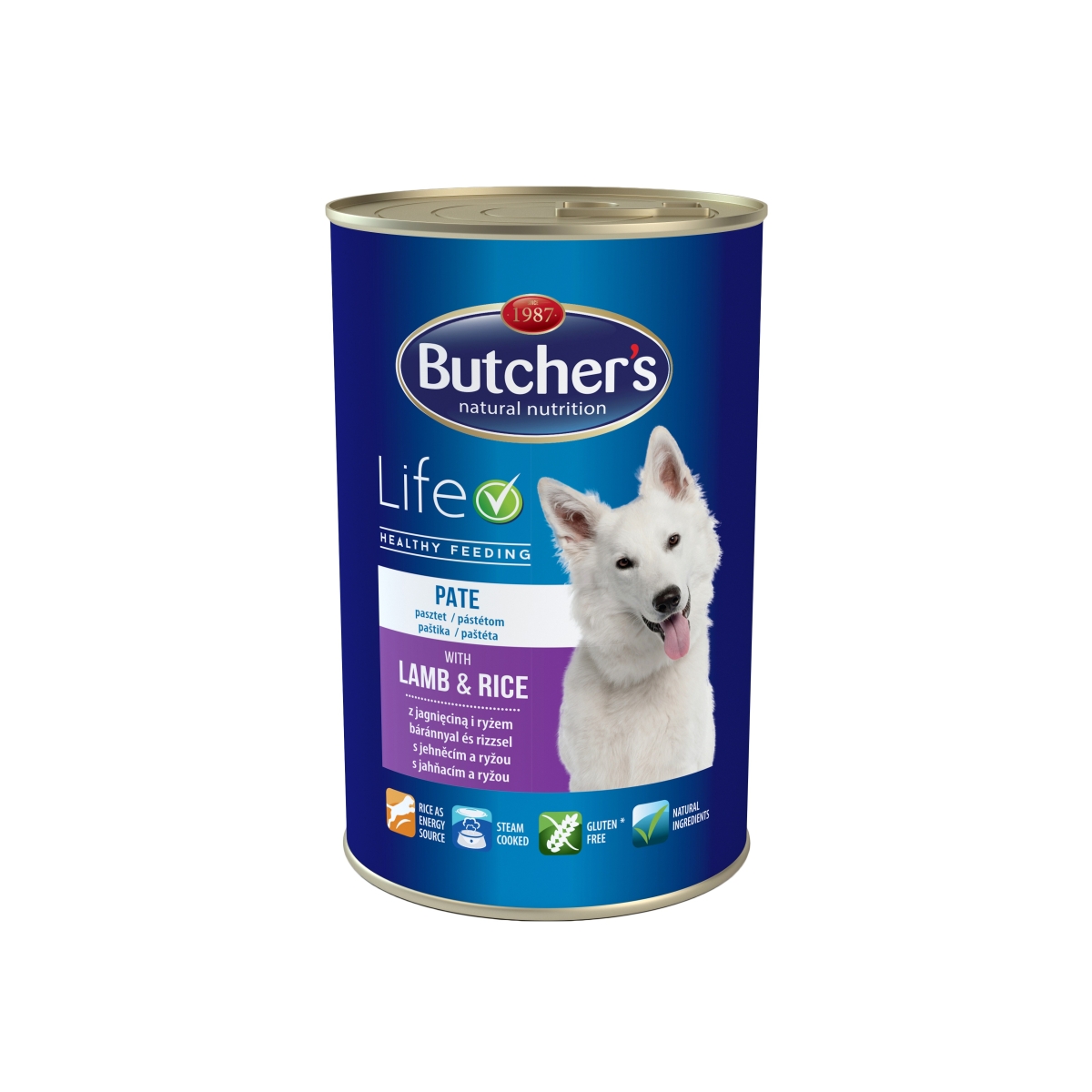 Butchers Life ėrienos/ryžių paštetas šunims, 1200 g - 