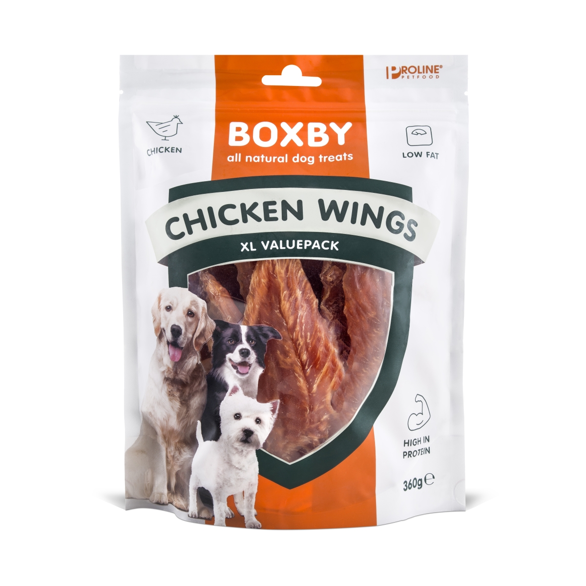 Boxby Chicken Wings skanėstas šunims, 360 g