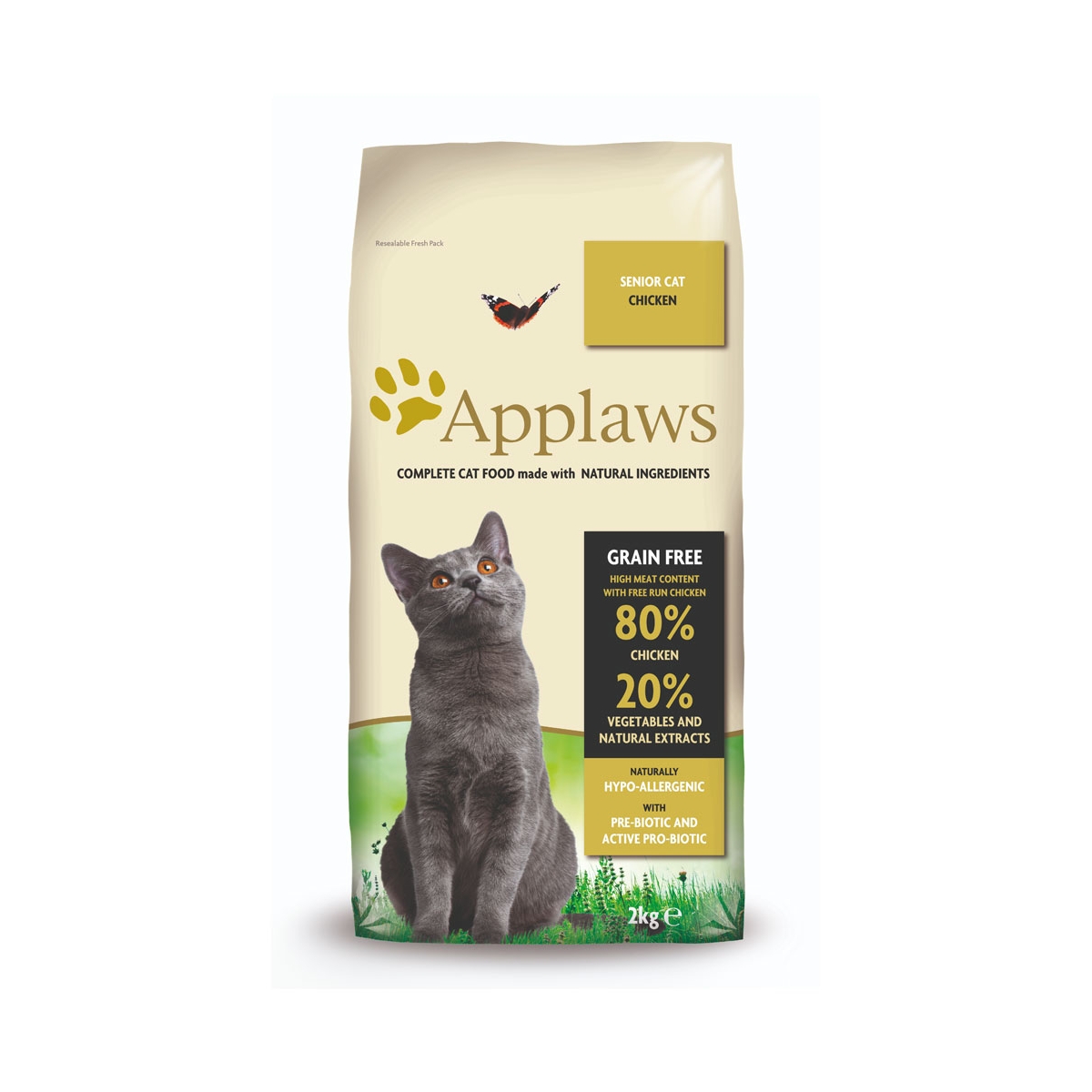 Applaws Senior sausas maistas katėms-senjorėms su vištiena, 2 kg - 