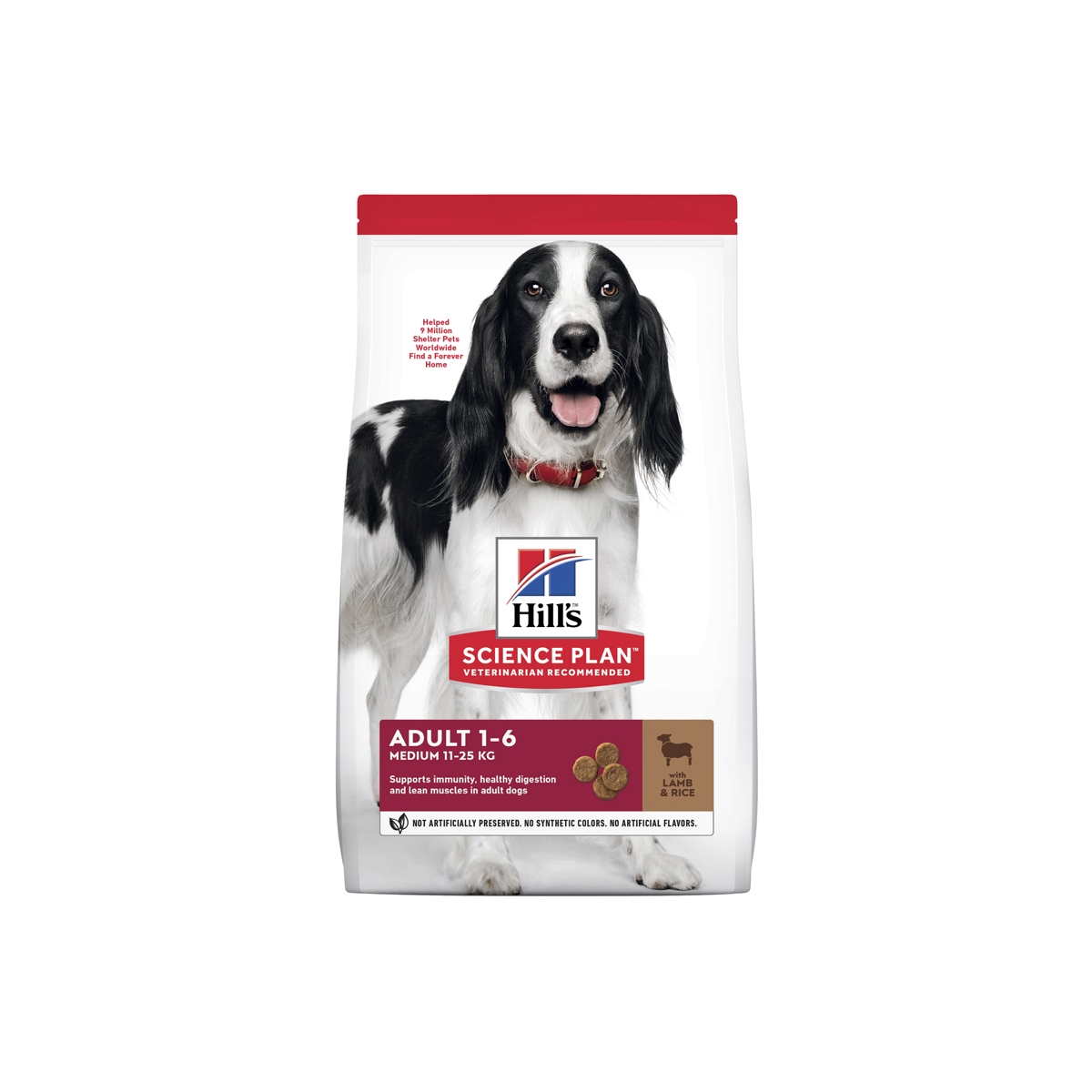 Hill´s Science Adult Medium maistas šunims su ėriena, 14kg - 