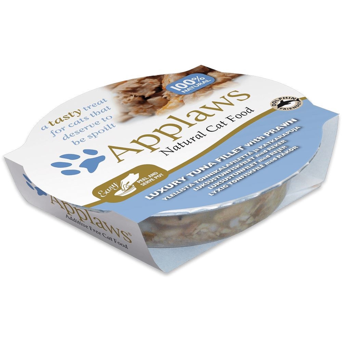 Applaws Luxury konservai katėms su tunų filė su krevetėmis 60 g - 