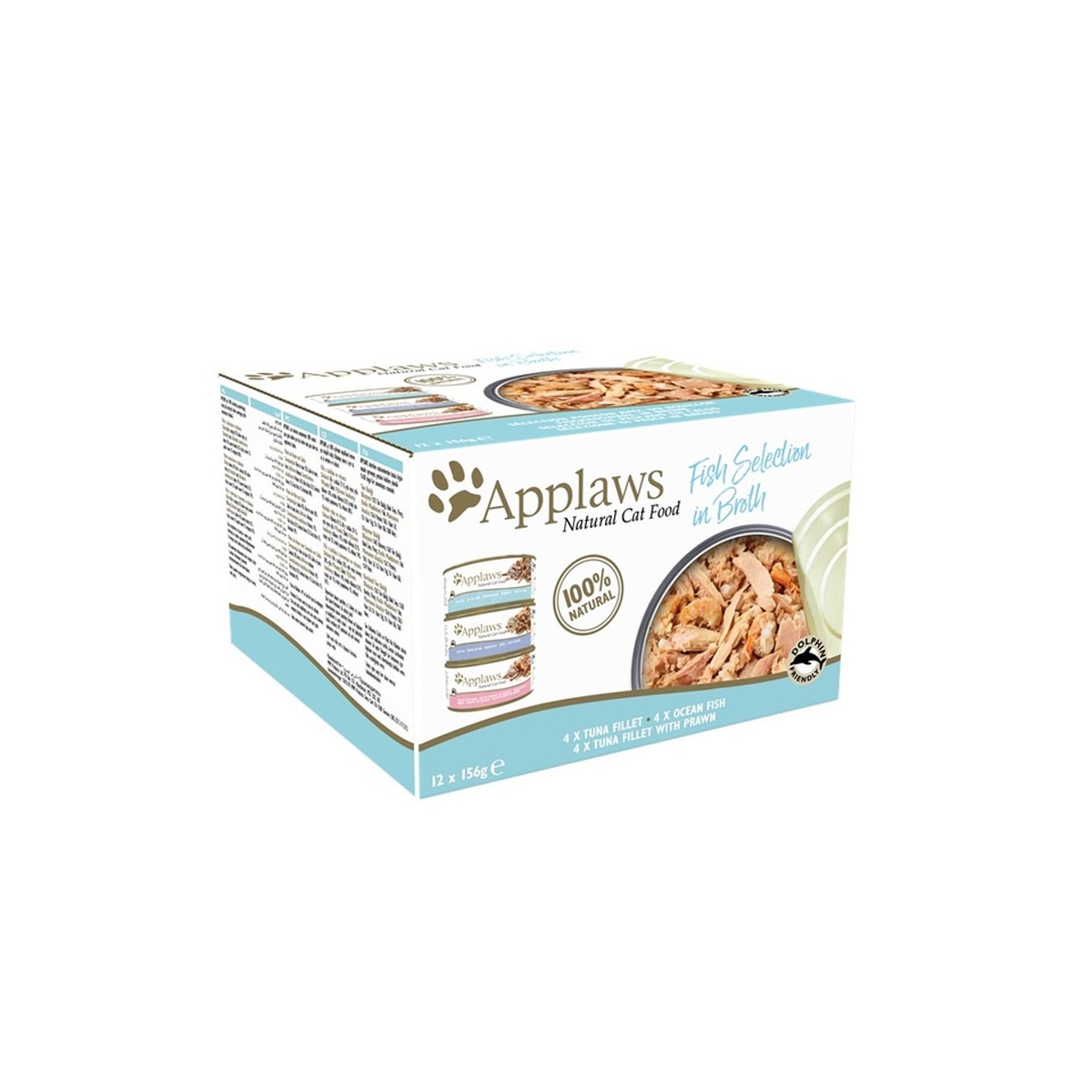 Applaws žuvies konservų rinkinys katėms, 12x156 g
