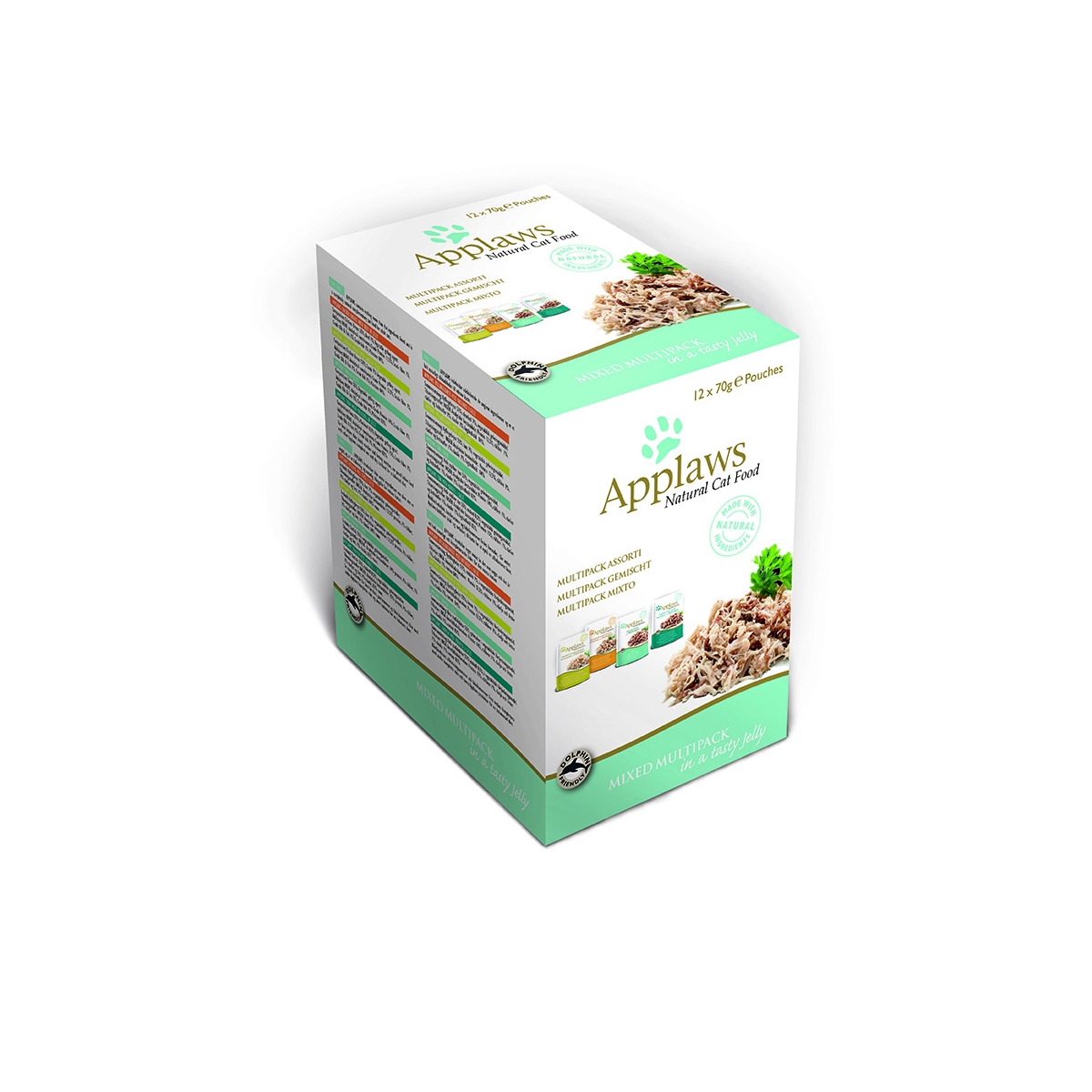 Applaws užkandžiu rinkinys katėms drebučiuose, 12x70g